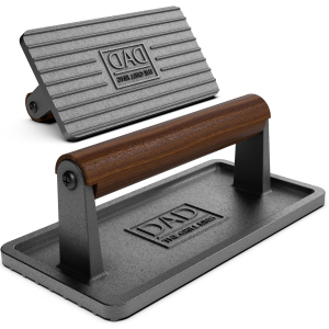 SoHo Cast Iron Grill Press “Dad The Grill King”